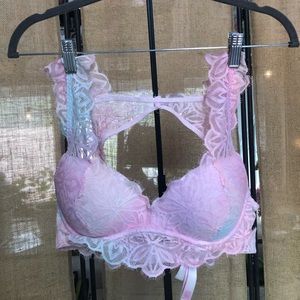 VS PINK PASTEL LINED OPEN BACK BRALETTE